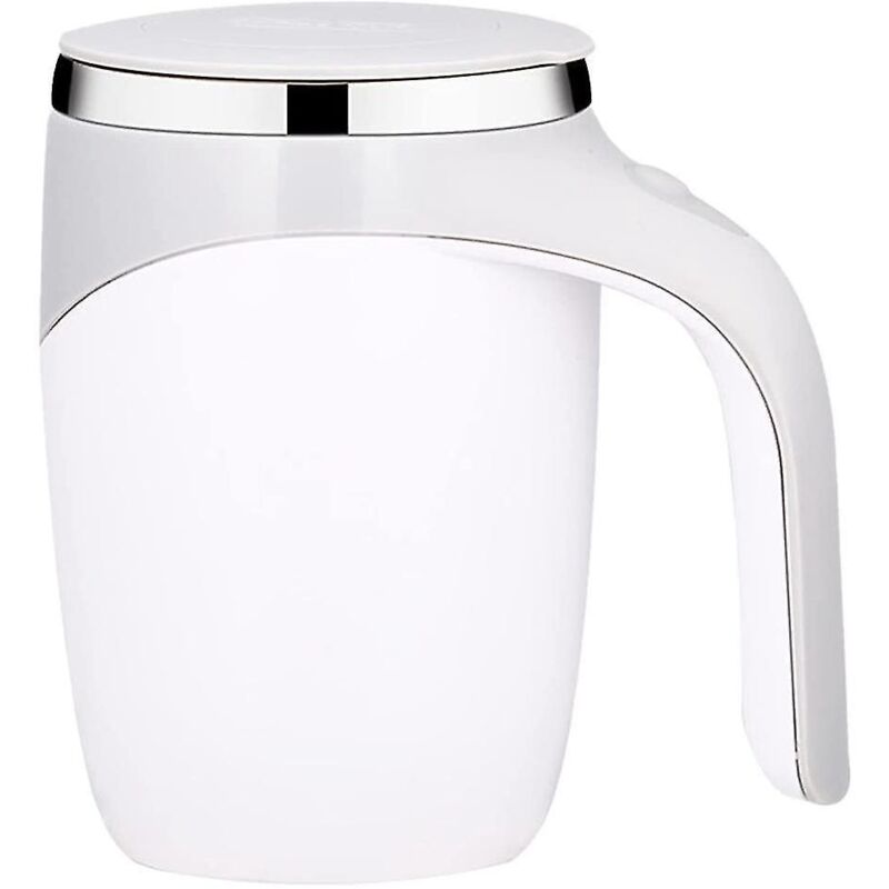 380 Ml Selbstmischender Becher Mit Deckel, Automatischer Magnetischer Edelstahl-kaffeebecher Für Kaffee, Milch, Kakao Und Heiße Schokolade.