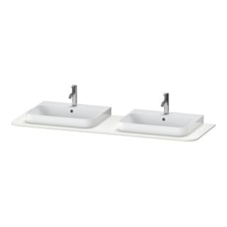 Duravit Waschtisch-Konsole Happy D.2 Plus 160x55cm, m 2 Auss, Nord we s-matt