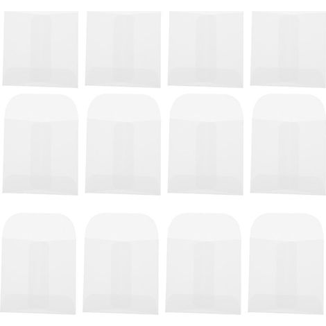 50 Kleine Münzverpackungsbeutel, Münzanhänger, Papiertüten – 8,00 X 6,00 X 0,20 Cm – Weiß