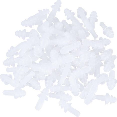 40 Wasserdichte Und Geräuschdämpfende Silikon-ohrstöpsel Zum Schlafen (farbe Zufällig) – Weiß