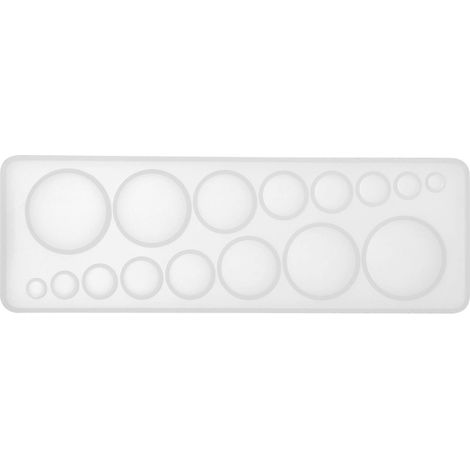 Runde Diy-epoxidharzform In Verschiedenen Formen, Silikonform Zum Hochglanzpolieren, Bastelvorlage (weiß) – 13,3 X 4,5 Cm – Weiß