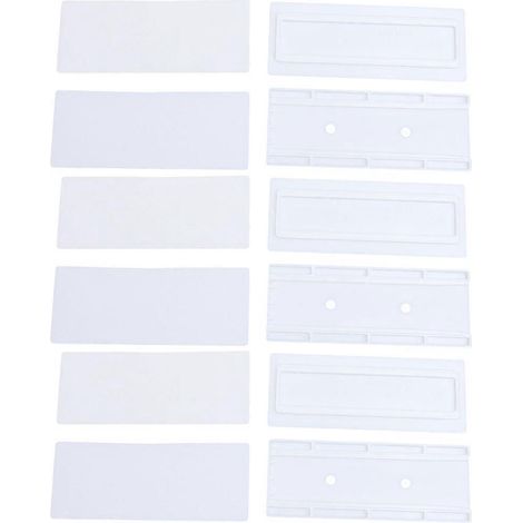 Wandsteckdosenleiste Mit 6 Steckdosen Und Kabelorganisator – 9 X 3,5 Cm – Weiß