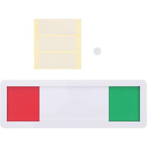 „offen/geschlossen“-schild Für Konferenzraum-schiebetür, Sichtschutzanzeige Für Schiebetür – 20,90 X 6,90 X 0,50 Cm – Weiß