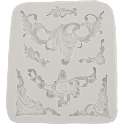 Geprägte Silikonform (1 Stück) – Hitzebeständige Diy-kreativ-kuchenform – 11,5 X 10,2 Cm – Weiß