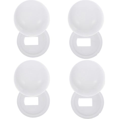Paar Universeller Schrauben Zur Montage Des Wc-deckels – 3,50 X 3,50 X 2,00 Cm – Weiß