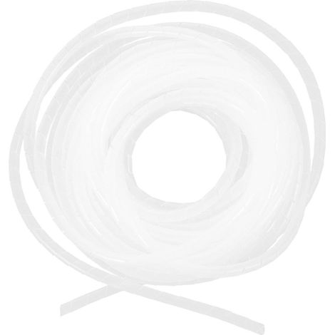 Spiralkabelkanal, Spiralkabelaufwickler, Kabelmanagementschlauch – 1100,00 X 0,80 X 0,80 Cm – Weiß