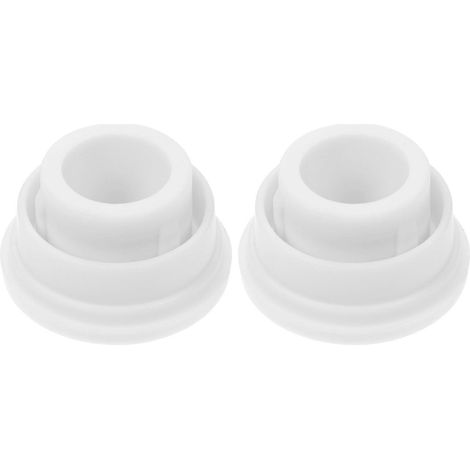 Set Mit 2 Gummi-winterstopfen Für Schwimmbecken, Poolleiterstopper – 6 X 6 Cm – Weiß