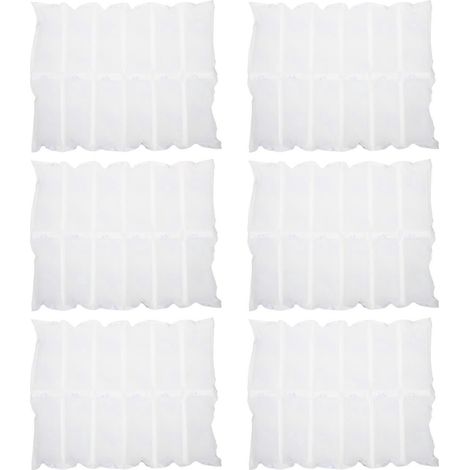 6er-pack Kühlakkus Für Den Versand, Frischeerhaltung, 12 Fächer, Tragbar – 37,20 X 28,60 X 0,10 Cm – Weiß