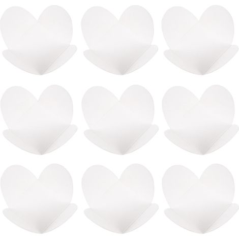 100 Pralinenschalen Aus Kraftkarton, Unterteilt – 3,3 X 3,3 X 2,8 Cm – Weiß
