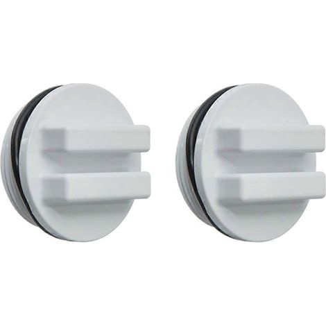2er-pack Winterverschlussstopfen Für 1,5-zoll-pool-rücklaufschläuche Mit O-ring-dichtung – 5,5 X 5,5 X 3,5 Cm – Weiß