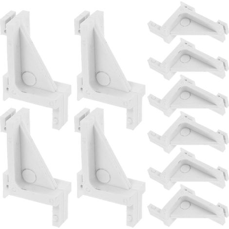10 Gefrier-/kühlschrankregalclips – 4,50 X 2,50 X 1,50 Cm – Weiß