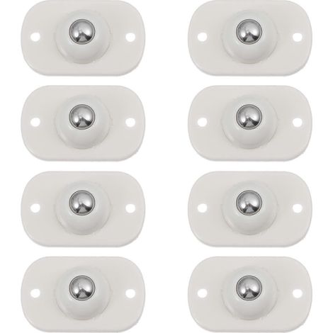 Set Mit 8 Kreativen Kleberollen, Hübschen Kleberädern, Praktischen Lenkrollen – 4,5 X 2,8 X 1,4 Cm – Weiß