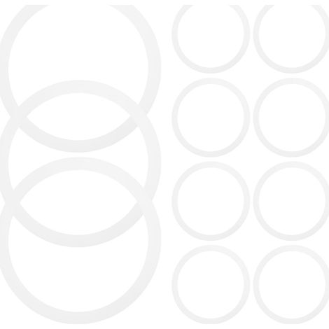 Packung Mit 20 Wiederverwendbaren Silikondichtungen Für Einmachgläser, Deckel Und Verschlüsse. – 7,00 X 7,00 X 0,50 Cm – Weiß