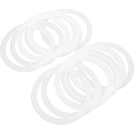 20er-packung Silikon-dichtungsringe Mit Breiter Öffnung Für Einmachglasdeckel – Wiederverwendbare Ringe – 9,20 X 9,20 X 0,50 Cm – Weiß