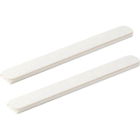 Set Weißer, Selbstklebender Schubladenschienen – 26,40 X 3,00 X 1,00 Cm – Weiß