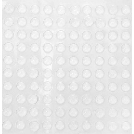100 Transparente Klebepunkte Für Sehbehinderte – 1,00 X 1,00 X 0,40 Cm – Weiß