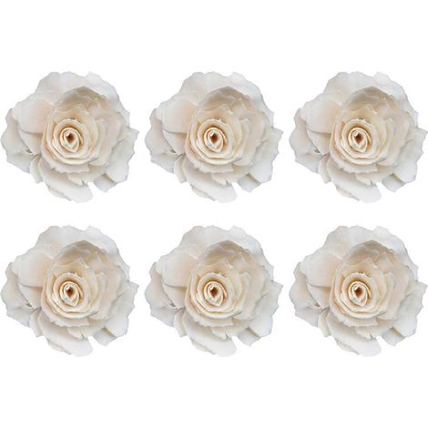 Set Mit 6 Flammenlosen Duftdiffusoren (weiß) – 4,50 X 4,50 X 4,00 Cm – Weiß