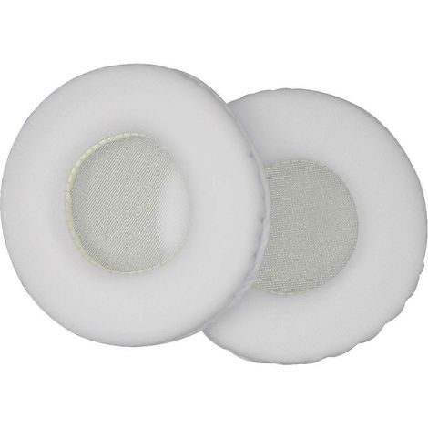 Set Mit 2 Ersatz-ohrpolstern Für Kopfhörer, 80 Mm (weiß) – 8 X 2 Cm – Weiß