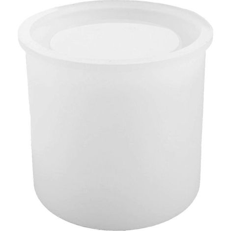 Silikon-stifthalterform (1 Stück) – Diy-silikonform Für Stifte – Stifthalterform – 9,10 X 9,10 X 8,70 Cm – Weiß
