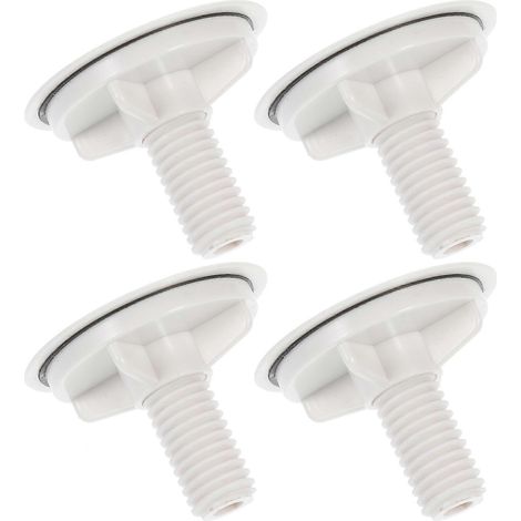 Set Mit 4 Küchenspülen-armaturenstopfen – 4,70 X 4,70 X 3,80 Cm – Weiß