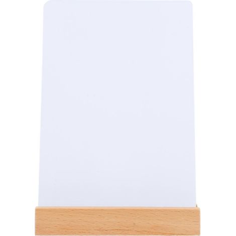 Wiederverwendbare Kreidetafel, Kleine Pinnwand Mit Sockel (a6-format) – 14,5 X 11,5 X 7 Cm – Weiß