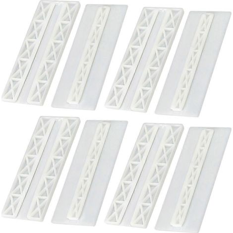 Set Mit 4 Wandhalterungen Für Kabelpatchpanels, Kein Bohren Oder Markieren Erforderlich, Mit Aufhängbarer Steckerhalterung. – 10 X 3 Cm – Weiß