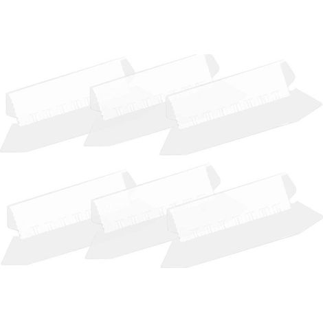 25 Hänge-registerkarten Aus Kunststoff, Praktische Kennzeichnungsetiketten Für Schüler, Lehrer Und Büros. – 7,7 X 3,1 Cm – Weiß