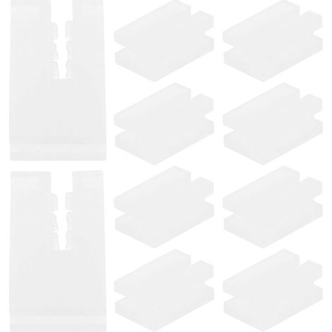 10 Schutzhüllen Für Heizkörperhaken Aus Stahl, Schutzkappen Für Heizkörperhaken – 1,30 X 0,70 X 0,50 Cm – Weiß
