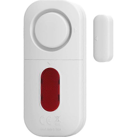 125 Db Tür-/fensteralarm, Diebstahlwarnmelder Für Kindersicherheit – 9,55 X 4,3 X 1,95 Cm – Weiß