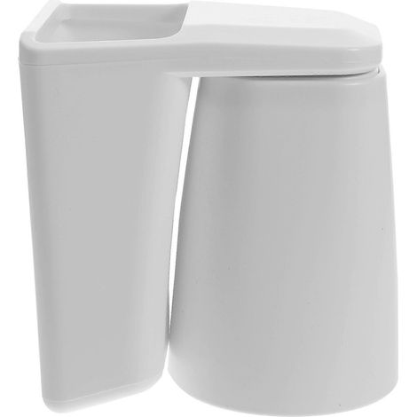 1 Wandmontierter Zahnbürstenhalter Mit Magnetischem Becher, Für Badezimmer Und Zur Aufbewahrung Von Elektrischen Zahnbürsten. – 11 X 8,2 X 12 Cm – Weiß