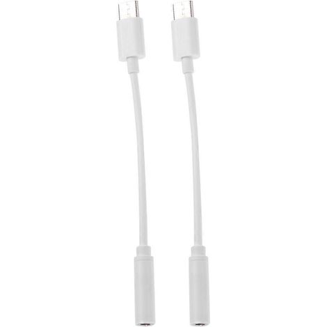 Usb-c-auf-3,5-mm-audioadapter – Usb-c-auf-kopfhörer-adapterkabel – 10 X 1 X 1 Cm – Weiß