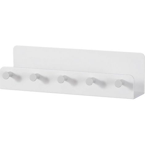 Schlüsselablage, Wandschlüsselhalter, Dekorativer Schlüsselhalter, Wandschlüsselablage – 23 X 6,8 X 5 Cm – Weiß