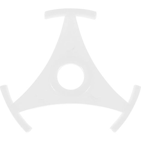 Dreieckiger Adapter Für Schallplattenspieler (mittelloch) – 4 X 4 Cm – Weiß