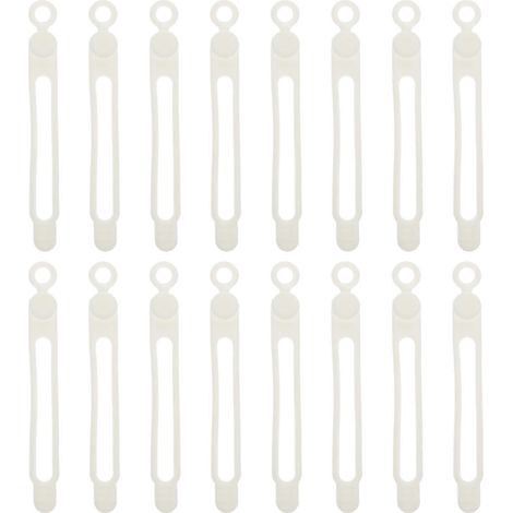 16 Silikon-kabelbinder, Kabelorganisatoren – 10,66 X 1,23 Cm – Weiß