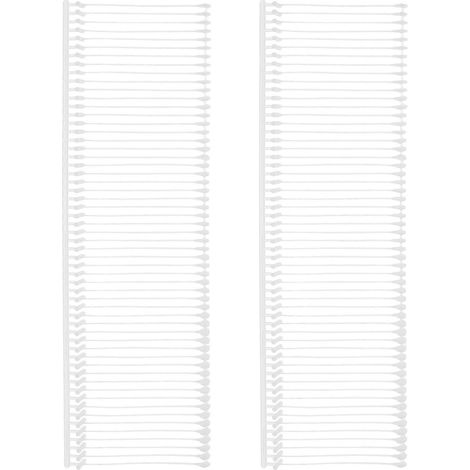 5000 Kunststoff-verschlüsse Für Preisschilder, Kleidung Und Socken – 10,00 X 3,20 X 0,80 Cm – Weiß
