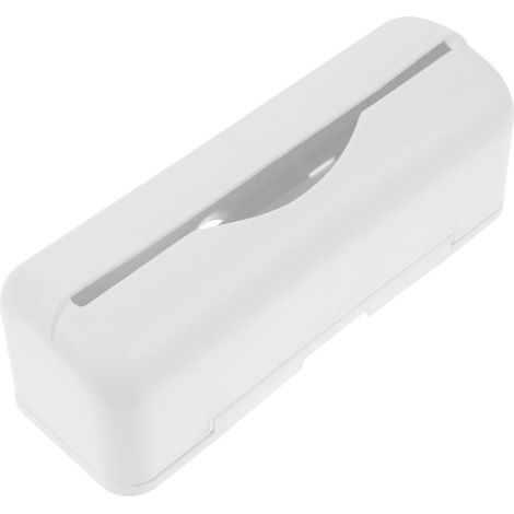 Wandmontierter Plastiktütenspender, Müllbeutel-aufbewahrungsbox, Plastiktütenspender Für Einkäufe – 18 X 6,5 Cm – Weiß