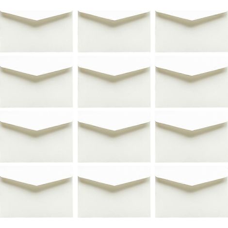 100 Umschläge Für Briefverpackung, Geldaufbewahrung, Geschäftsgeldumschläge – 11,30 X 8,00 X 0,10 Cm – Weiß