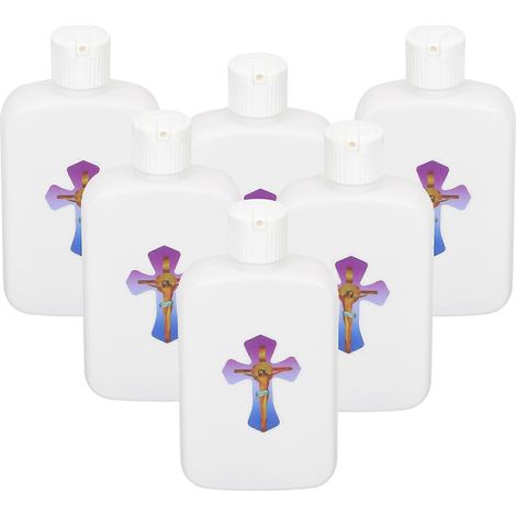 Set Mit 6 Leeren Weihwasserflaschen, Behälter Für Katholisches Und Christliches Weihwasser, Wiederbefüllbar Für Feierlichkeiten – 12 X 6 Cm