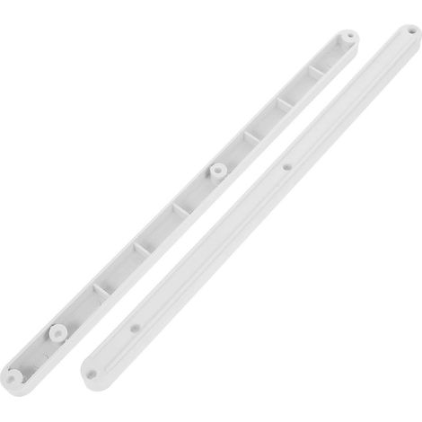 Set Mit 2 Kunststoff-schubladenschienen Für Küchenmöbel, Leichtgängige Schienen Für Kommodenschubladen – 30,00 X 1,60 X 1,40 Cm – Weiß