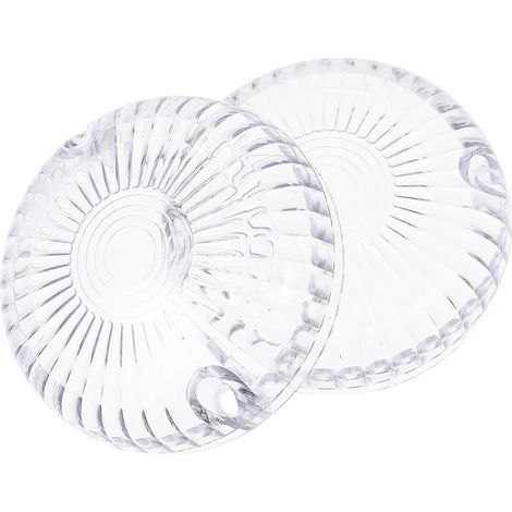 Set Mit 2 Motorrad-blinkerschutzkappen – 7,7 X 7,7 X 2 Cm – Weiß