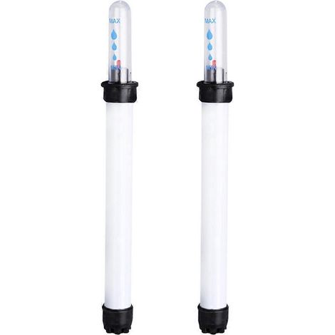 Wasserstandsanzeiger Für Pflanzen Und Blumen, Warnanzeige Bei Niedrigem Wasserstand, Gewächshäuser – 16,50 X 2,00 X 2,00 Cm – Weiß