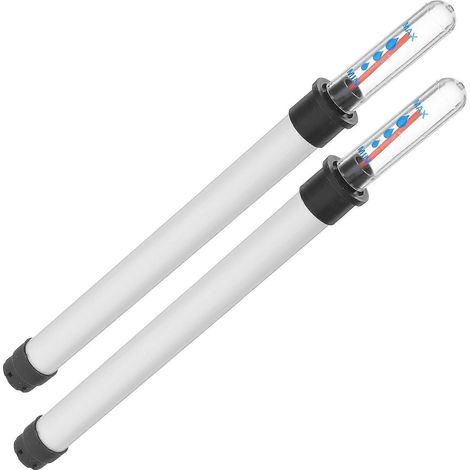 Set Mit 2 Wasserstandsanzeigern Für Zimmer- Und Gartenpflanzen – 22,80 X 2,00 X 2,00 Cm – Weiß