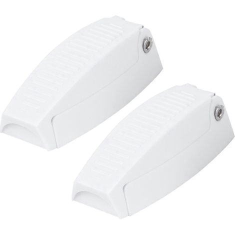 Set Mit 2 Gepäckraumtürverschlüssen Für Wohnmobile – 7,00 X 2,50 X 1,80 Cm – Weiß