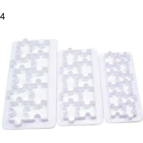 Set Mit 3 Hitzebeständigen, Wiederverwendbaren Und Leicht Zu Lösenden Geometrischen Kuchenformen Zum Backen Und Für Schokolade. - 4