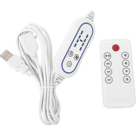 Multifunktionale Fernbedienung Mit 4 Einstellbaren Geschwindigkeitsstufen Für Usb-ventilator Und Led-leuchte