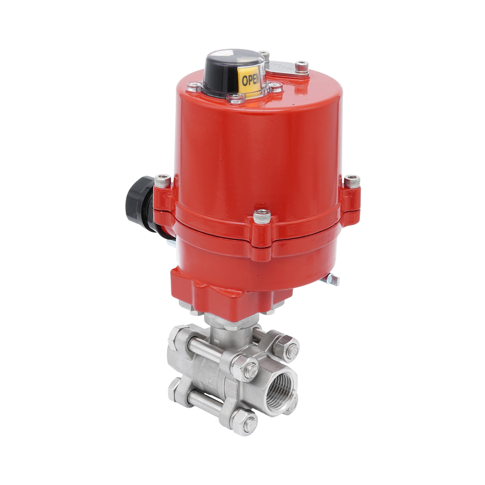 Rp 1-1/4'' 2-Wege Edelstahl-Kugelhahn mit elektrischem Antrieb 12 V AC/DC Bild 4