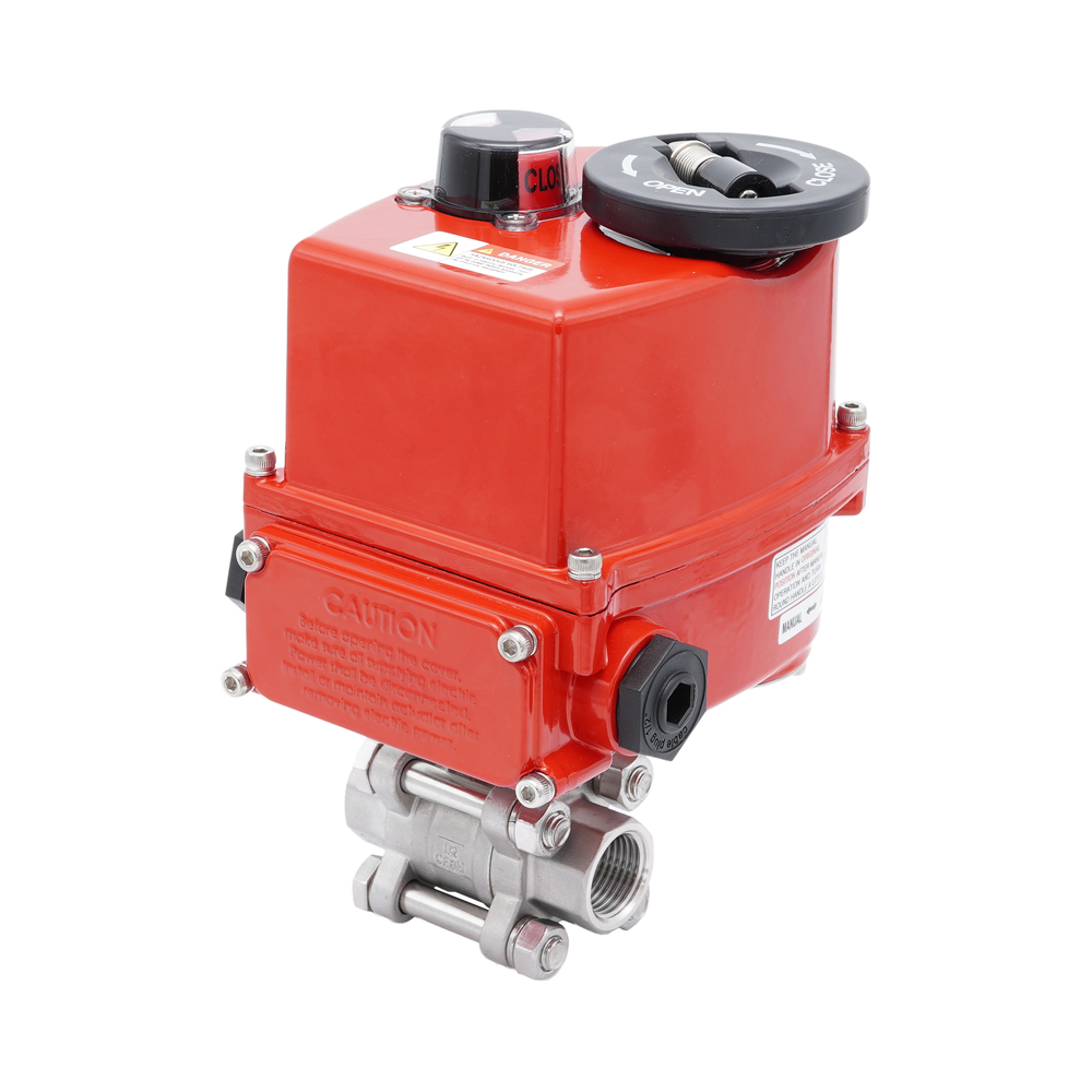 Rp 1-1/2'' 2-Wege Edelstahl-Kugelhahn mit modulierendem elektrischem Antrieb 24V AC/DC Bild 2
