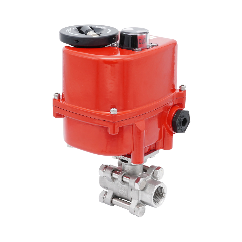 Rp 1-1/2'' 2-Wege Edelstahl-Kugelhahn mit modulierendem elektrischem Antrieb 24V AC/DC Bild 4