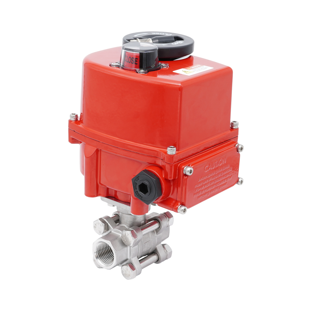Rp 1-1/4'' 2-Wege Edelstahl-Kugelhahn mit modulierendem elektrischem Antrieb 24V AC/DC Bild 3