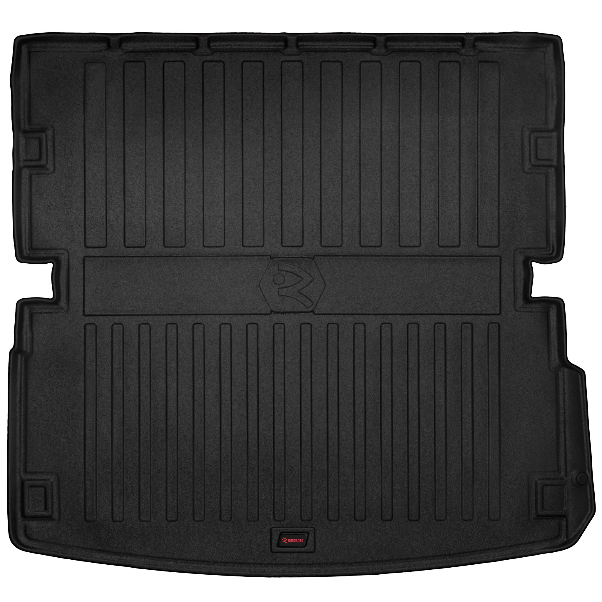 6030091 – Kofferraummatte Mit 3d-gummieinsatz – Tpe Mit Hohem Rand Für: Audi Q7 (4l) (2005–2015) 5 Von 7 Sitzen